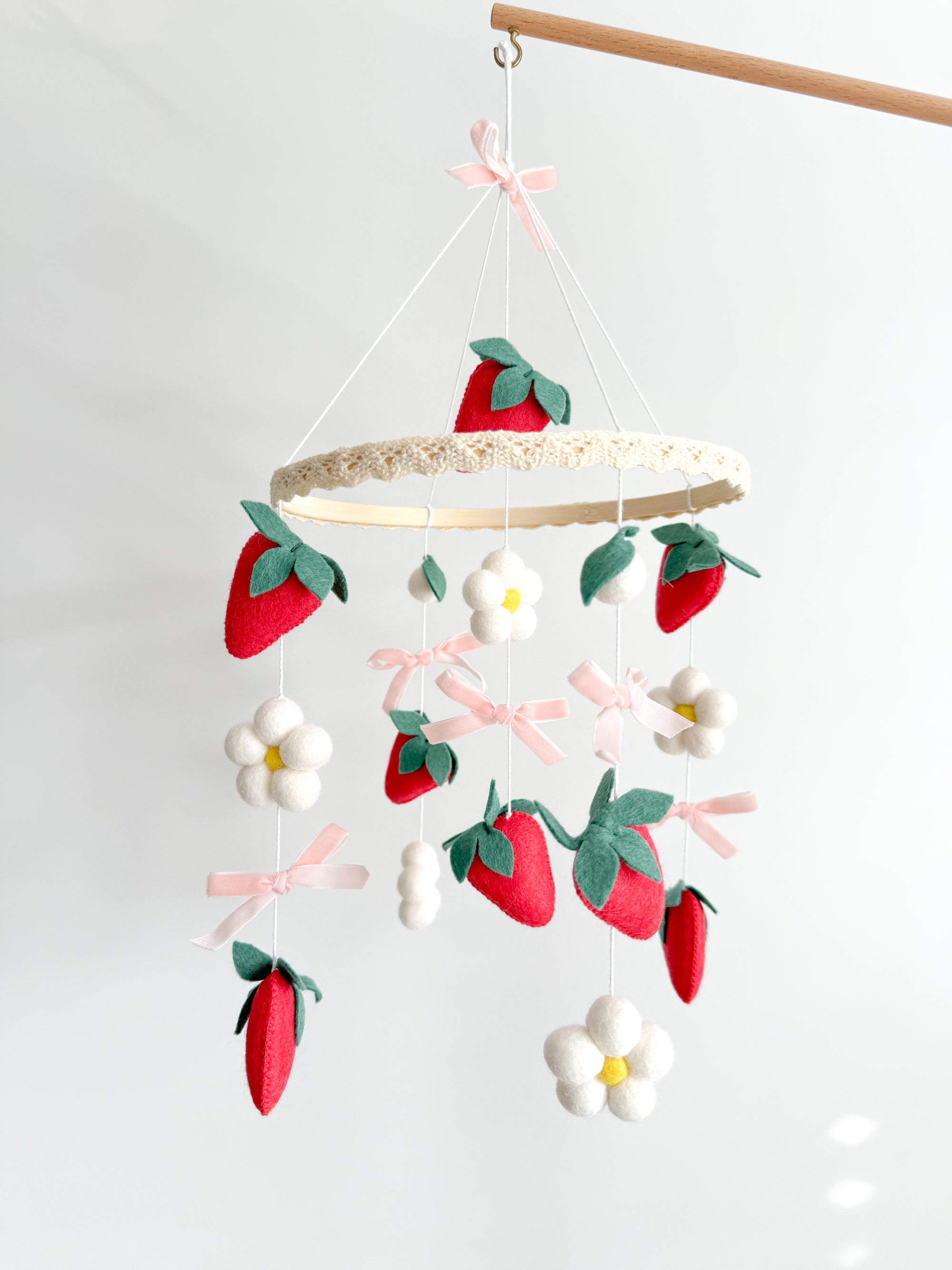 Vintage strawberry mobile