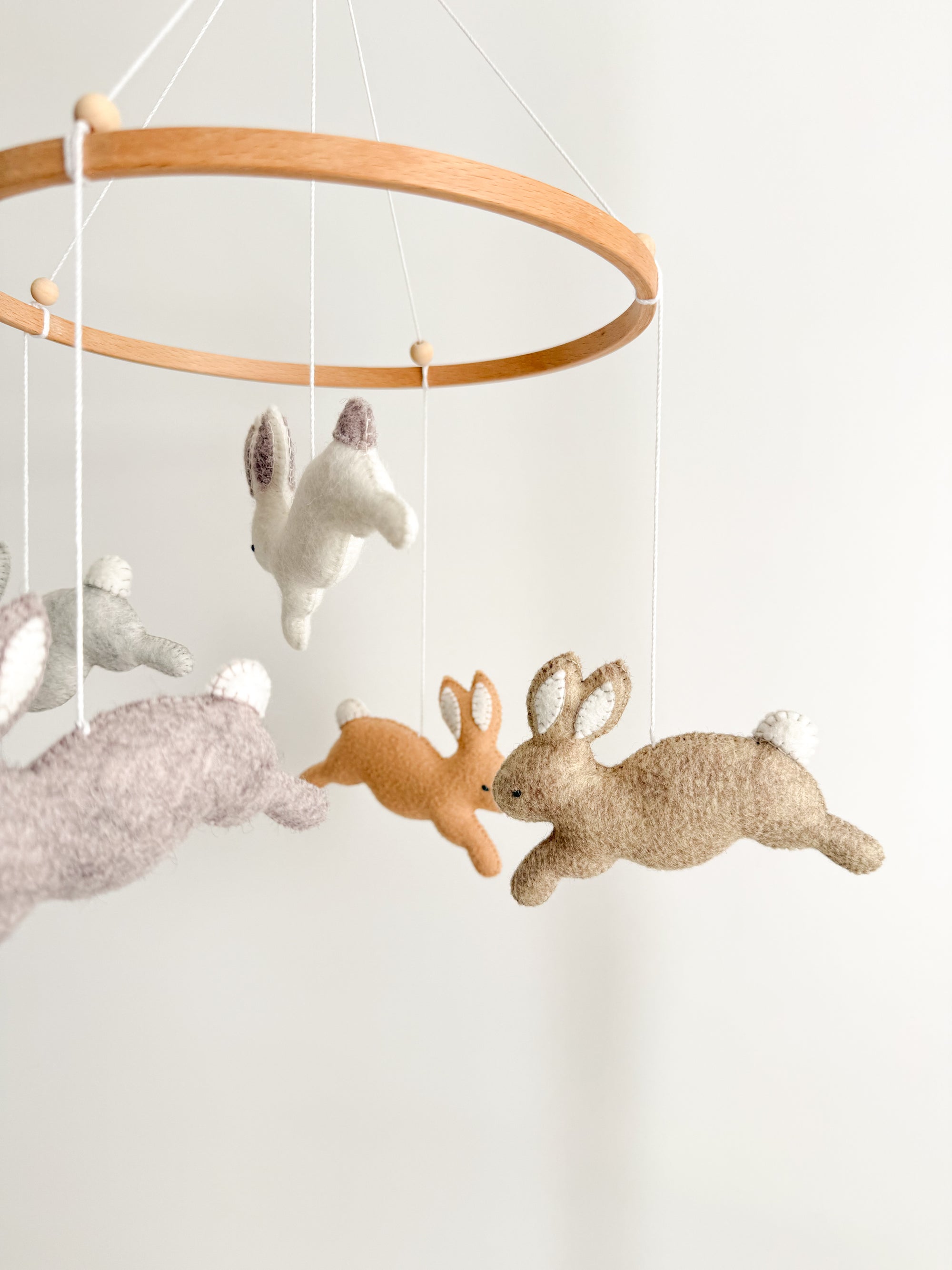 Minimalist bunny mobile