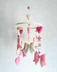 Bow mobile with glitter details
