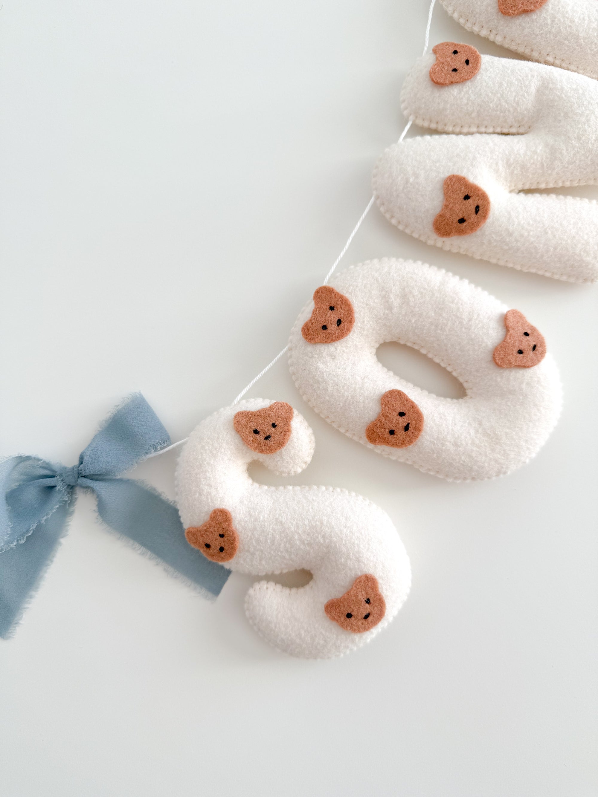 Teedy bear name banner