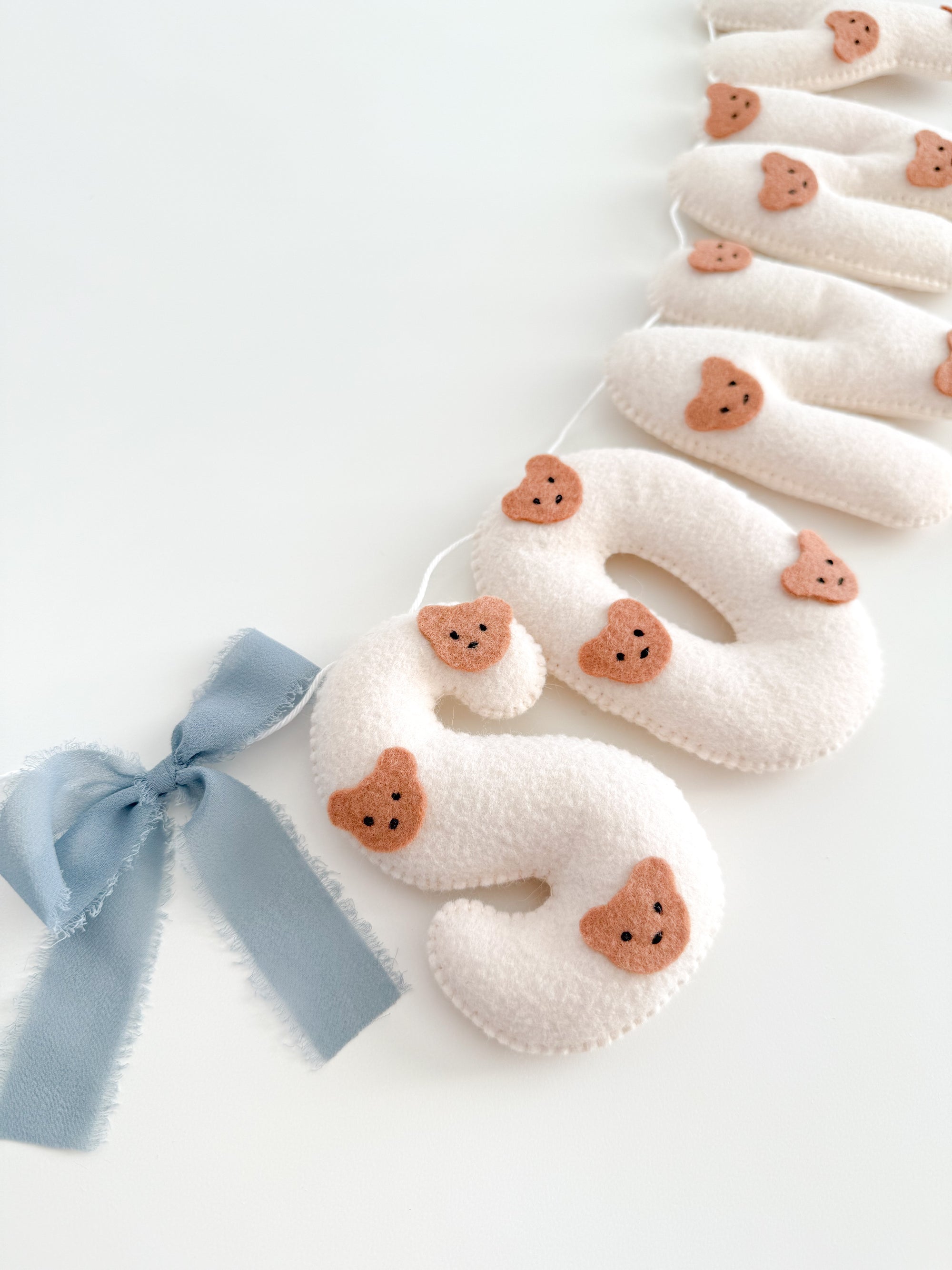 Teedy bear name banner