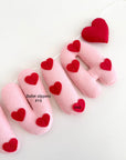 Name banner with hearts