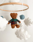 Boucle mobile with sport teddy bear