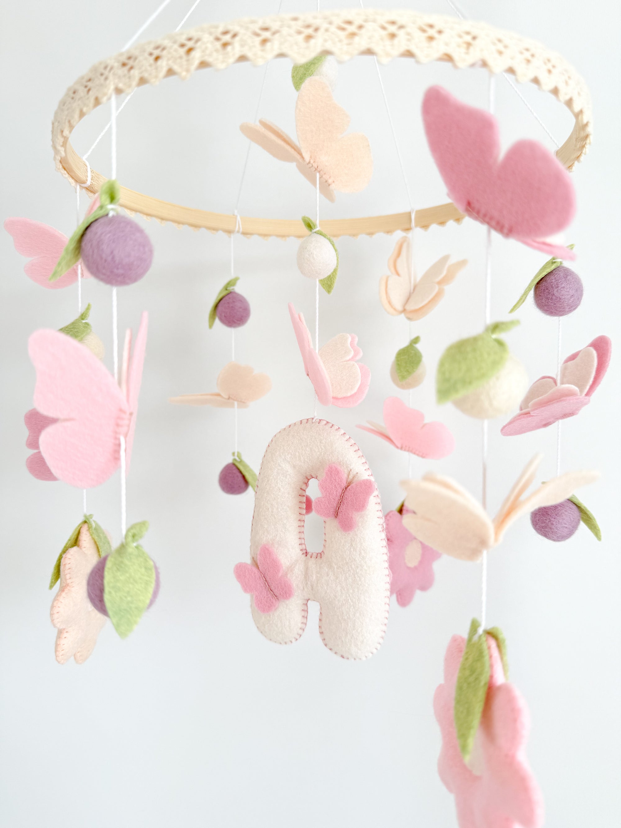 Mobile with butterflies