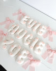 Name banner with hearts