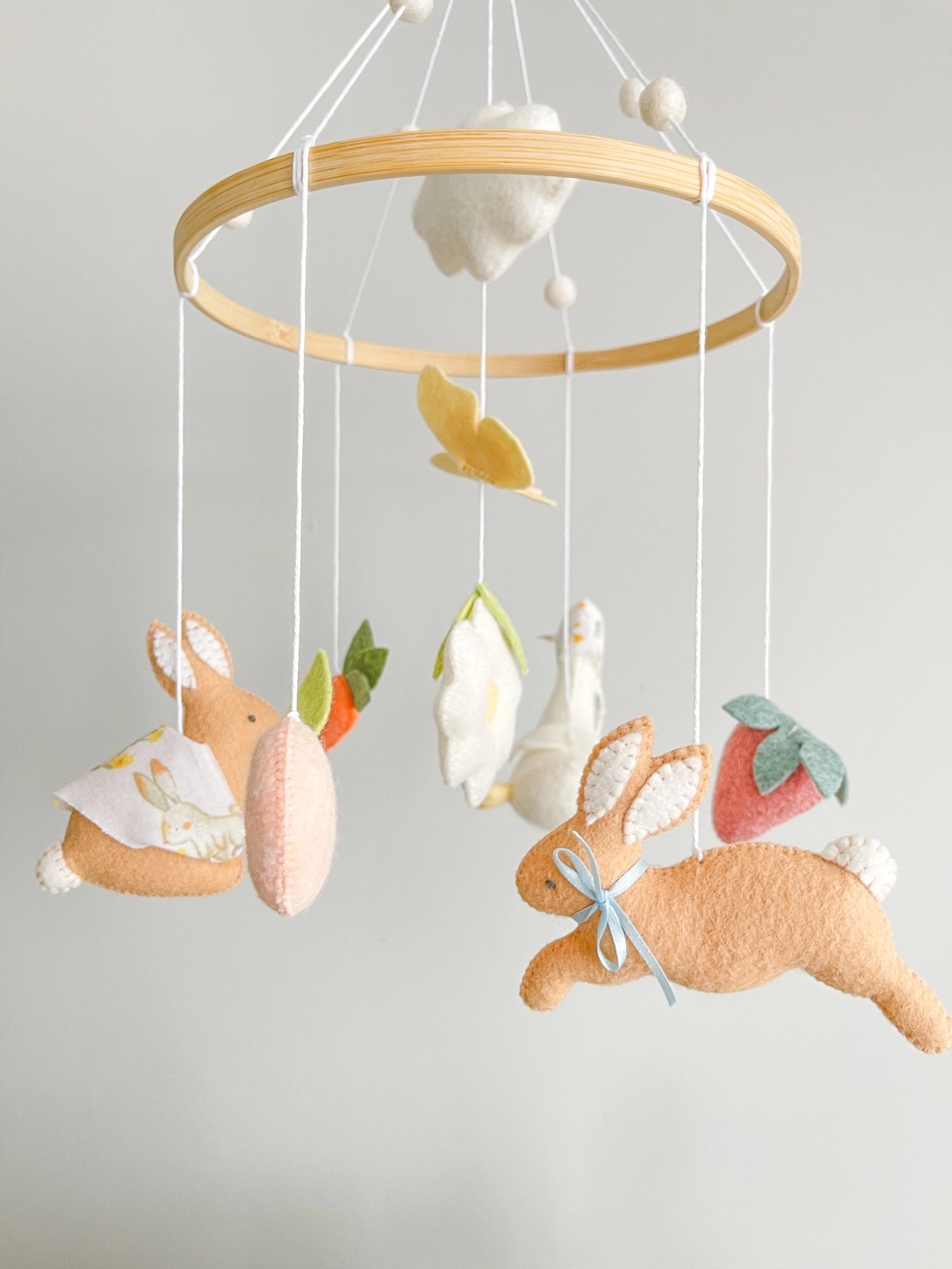 Garden rabbit mobile