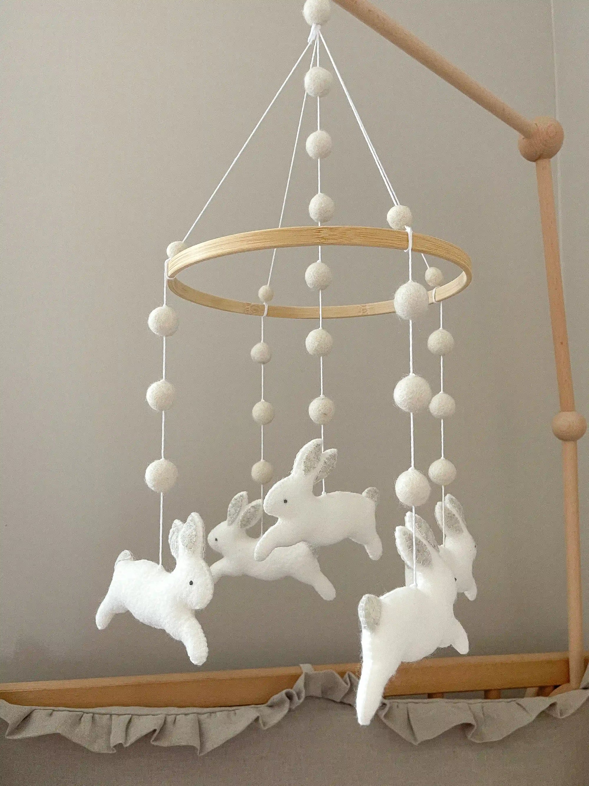 Minimalist bunny mobile