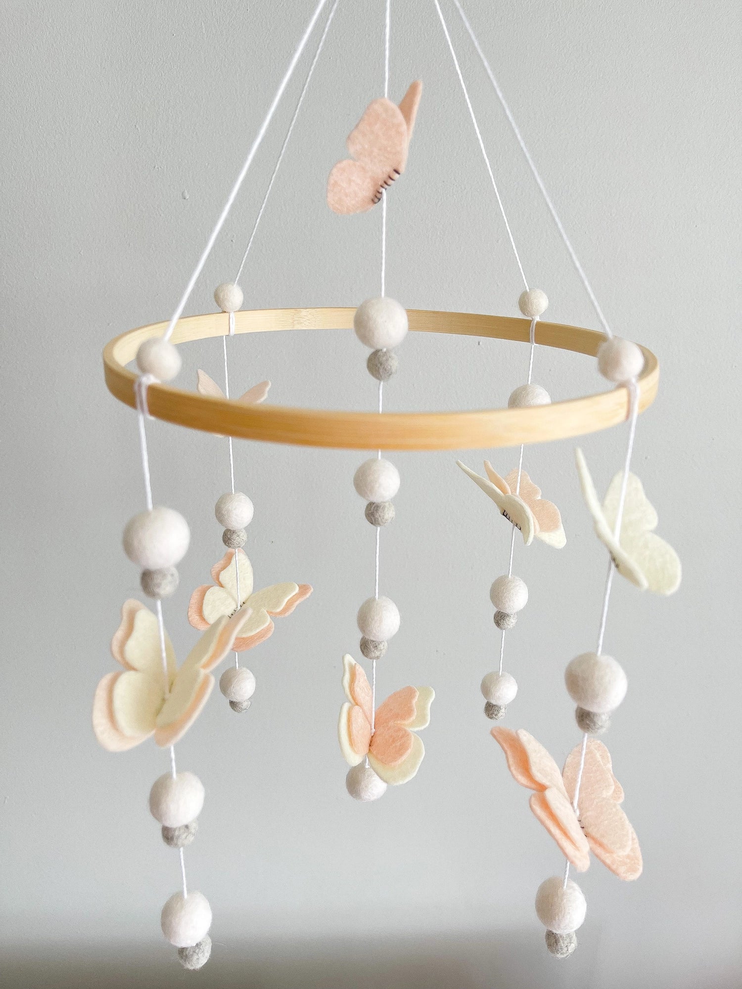 Minimalist butterfly mobile