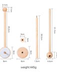 Wooden holder for crib mobile