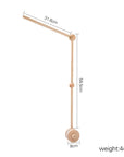 Wooden holder for crib mobile