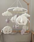 Elephant mobile for baby boy