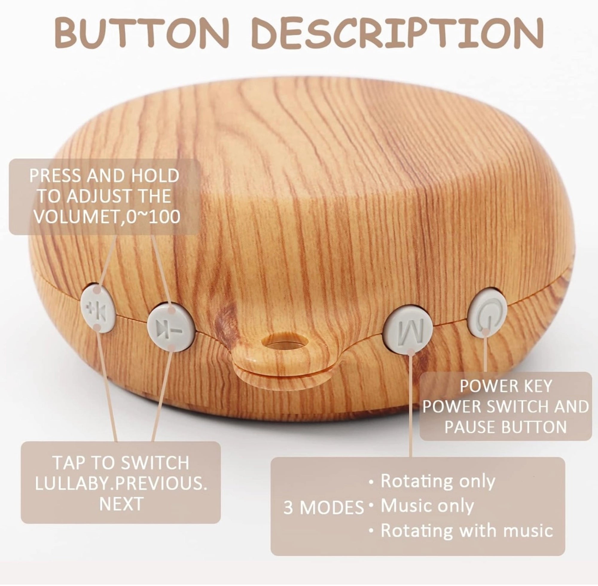 Music box spinner for crib mobile