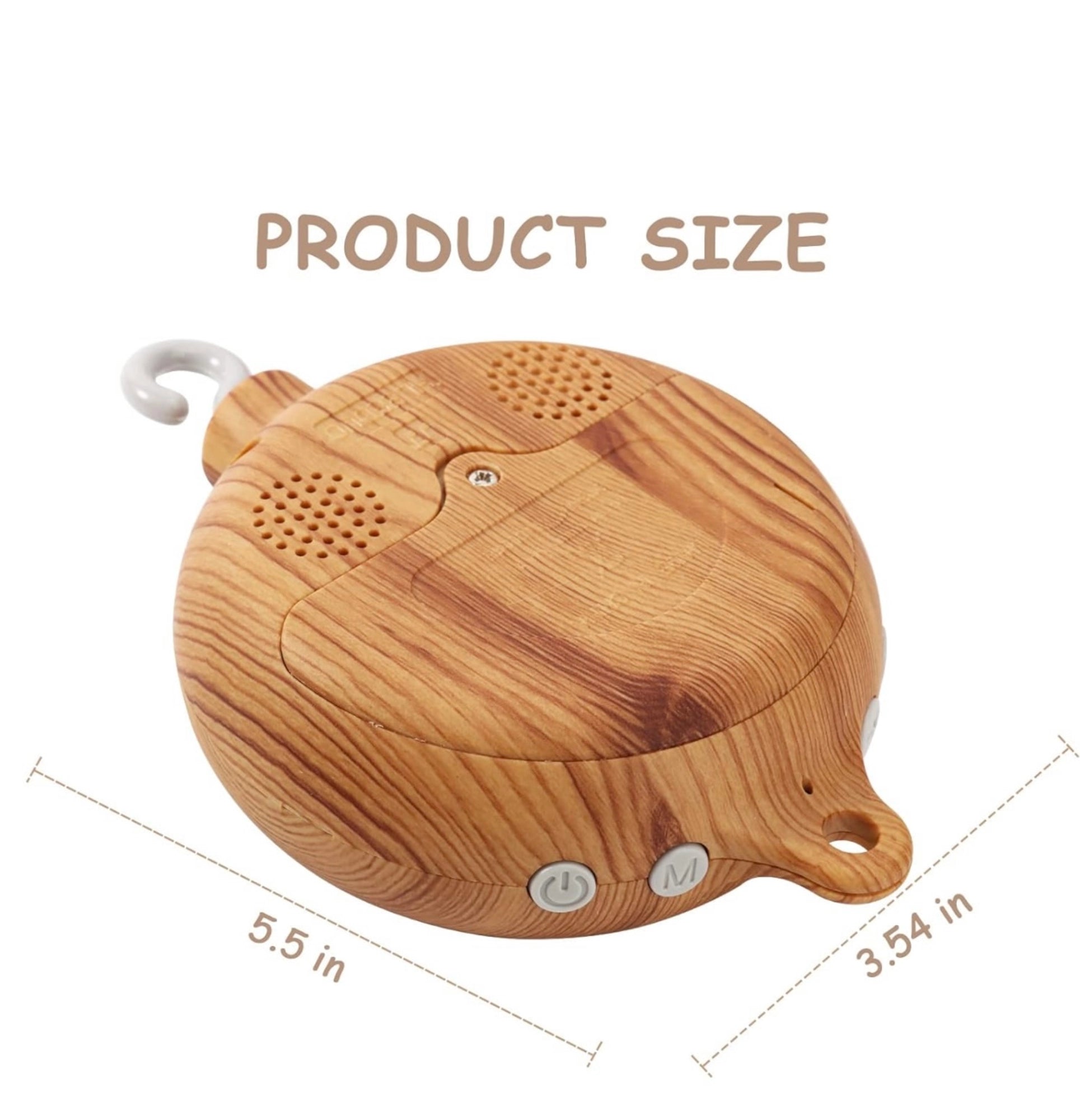 Music box spinner for crib mobile