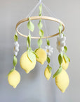 Lemon mobile with flowers