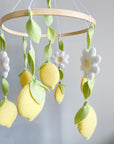 Lemon mobile with flowers
