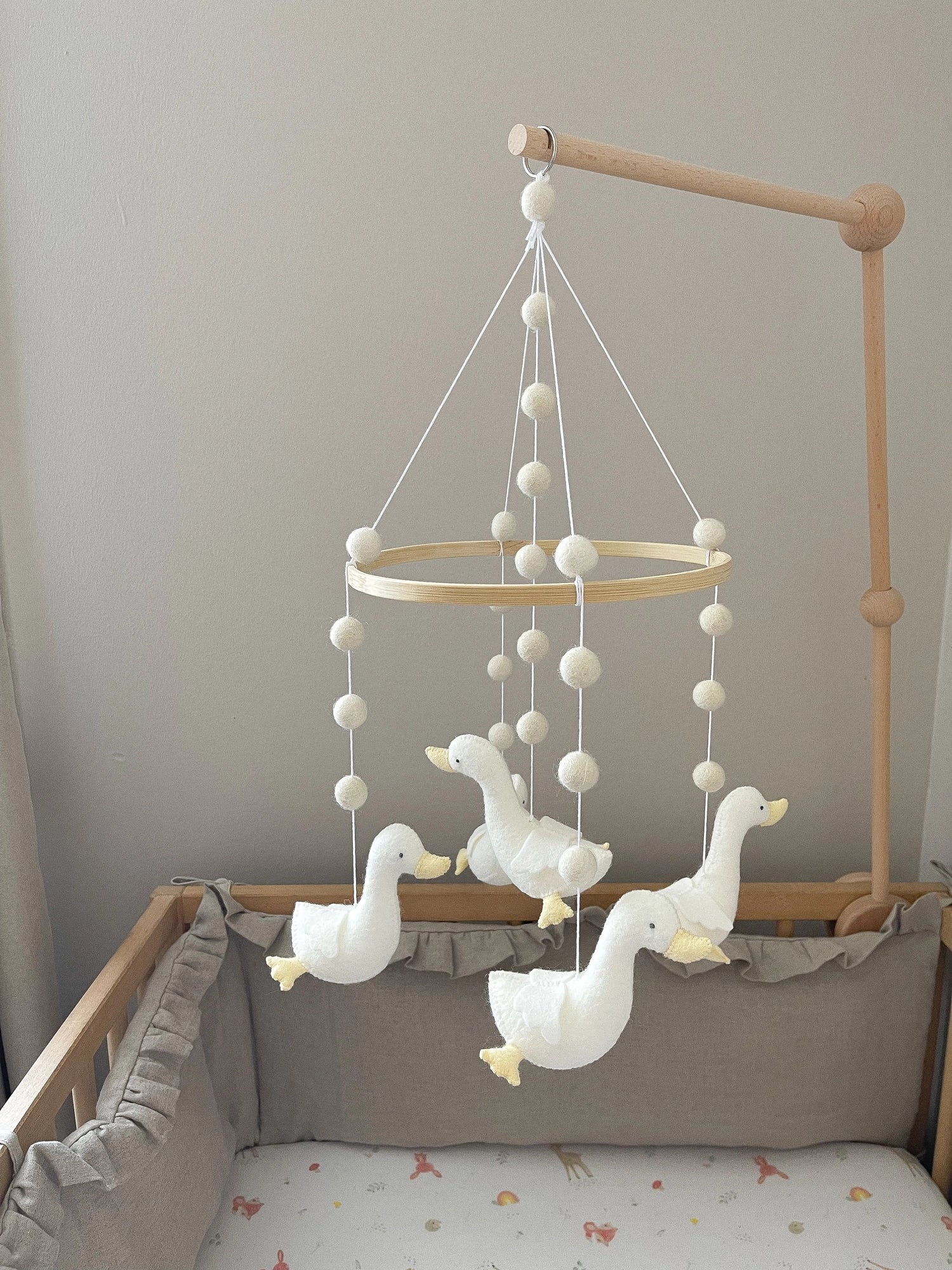 Minimalist geese mobile