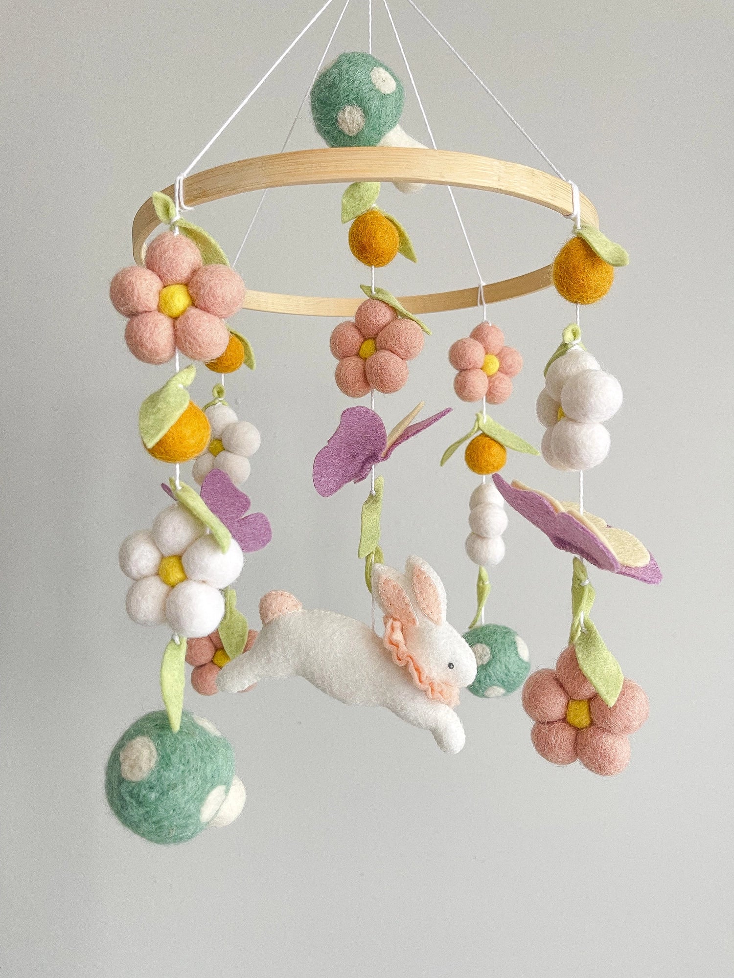 Fairy mobile with bunny