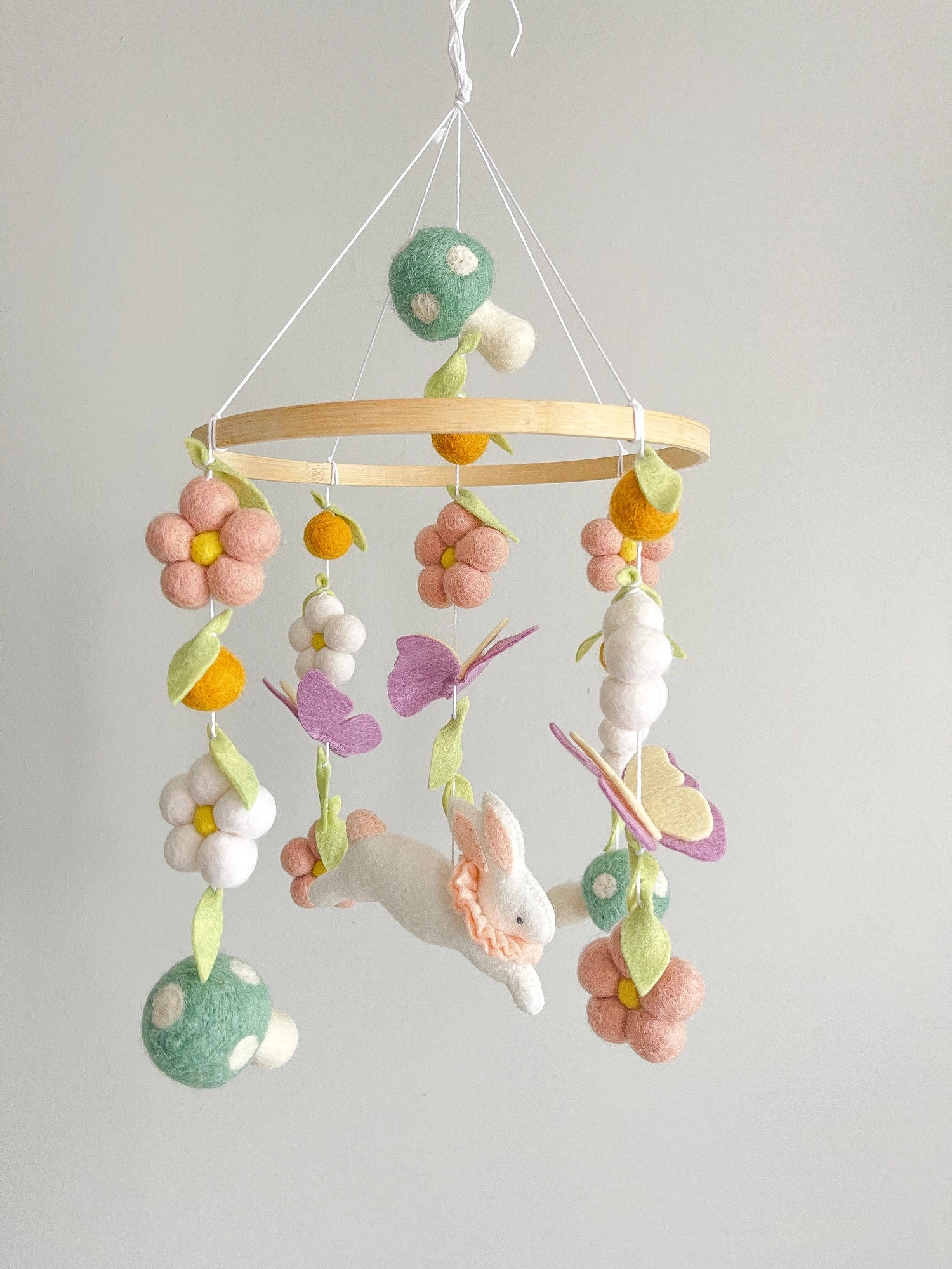 Fairy mobile with bunny